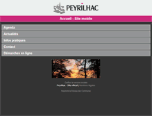 Tablet Screenshot of peyrilhac.fr